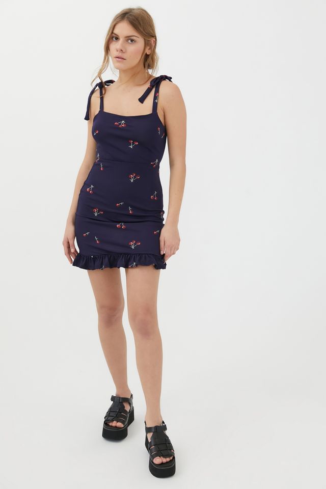 UO Ballina Tie-Shoulder Mini Dress #3