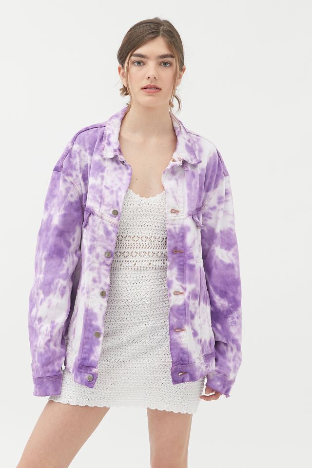 Urban Renewal Recycled Bleach Tie-Dye Denim Jacket  #1