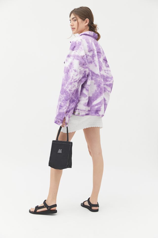 Urban Renewal Recycled Bleach Tie-Dye Denim Jacket  #2