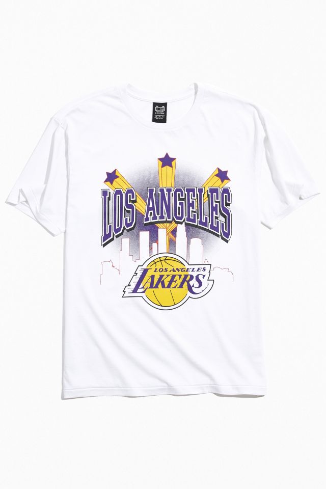 Urban Outfitters Los Angeles Lakers Nba Flower Power Logo Tee In