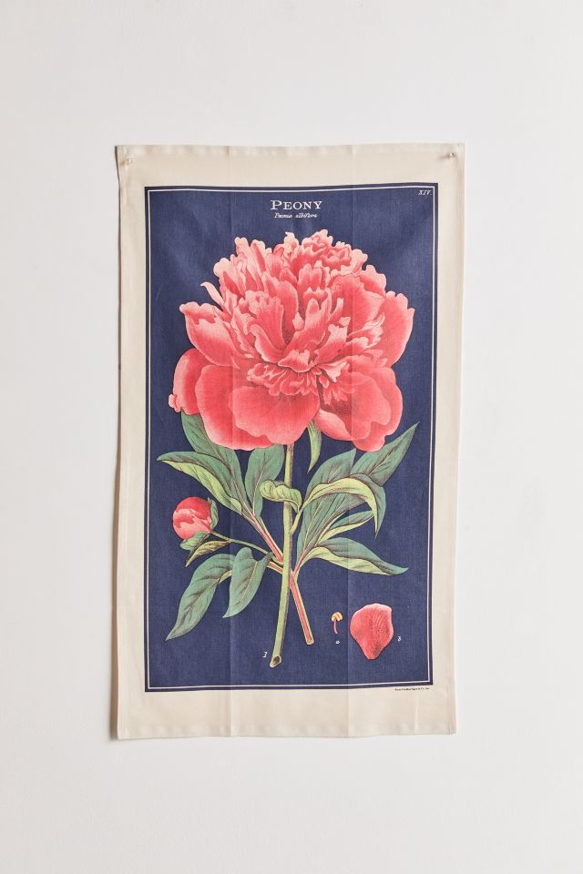 Botanica Peony Flag Tapestry #1