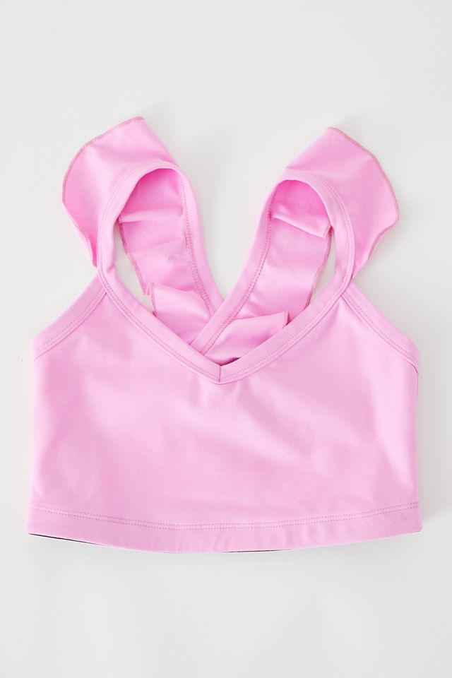 Year Of Ours Sarah Ruffle Sports Bra | Urban Outfitters