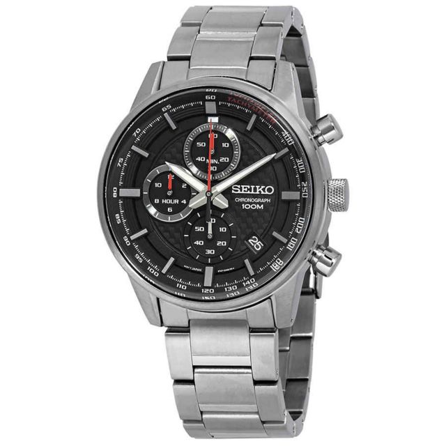 Seiko Sports Chronograph Black Dial Men's Watch SSB313P1 | Urban Outfitters