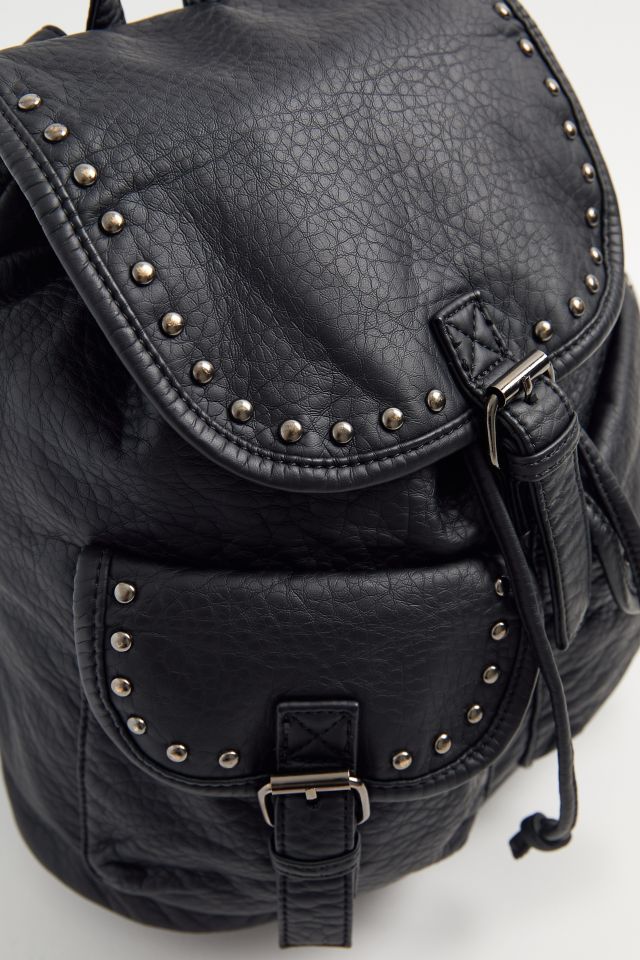 Studded Faux Leather Backpack #1