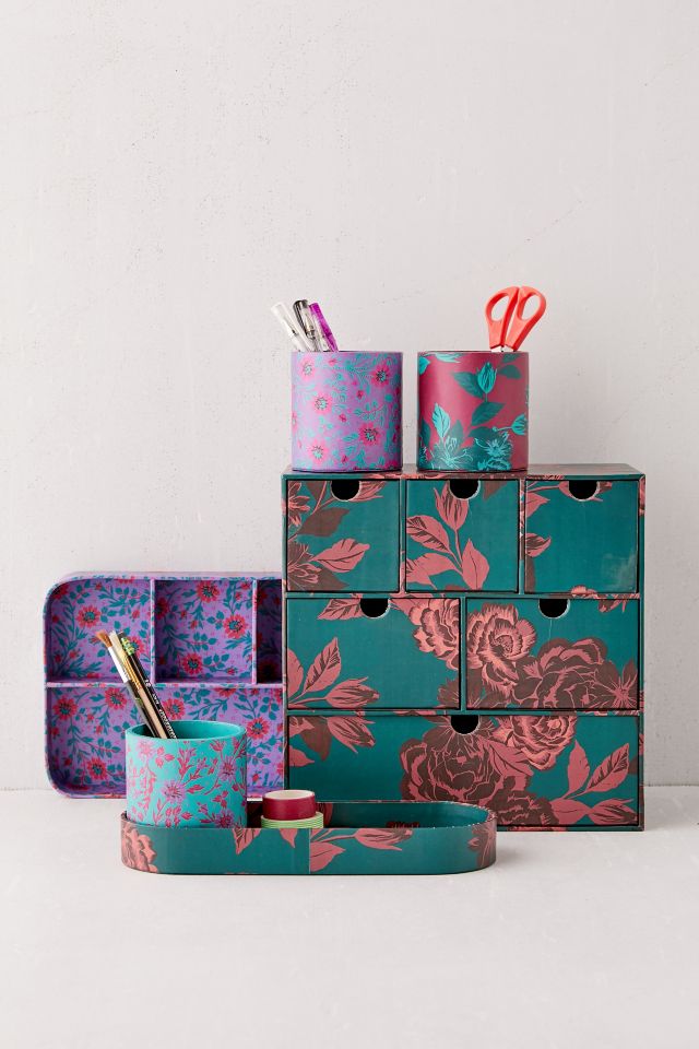 Alexis Floral Cubby Desk Organizer #3