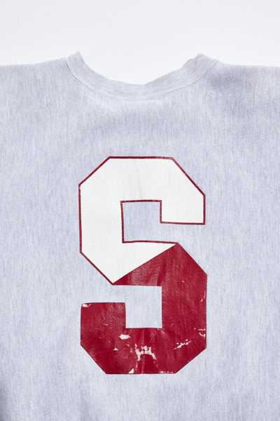 Sweatshirt Vintage Stanford University - Années 90 - Taille L - Gris - Occasion Parfait état