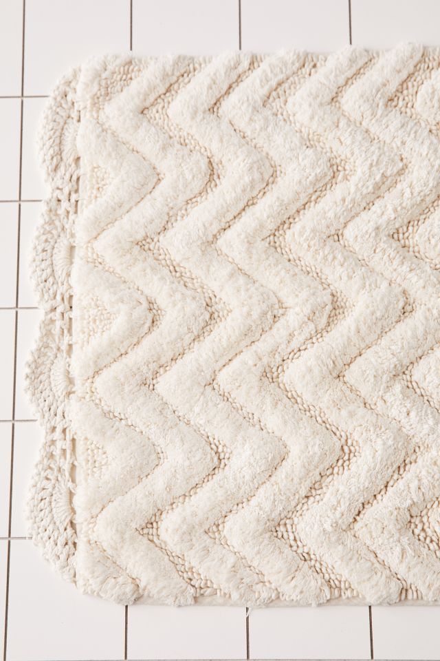 Wavy Crochet Bath Mat #3