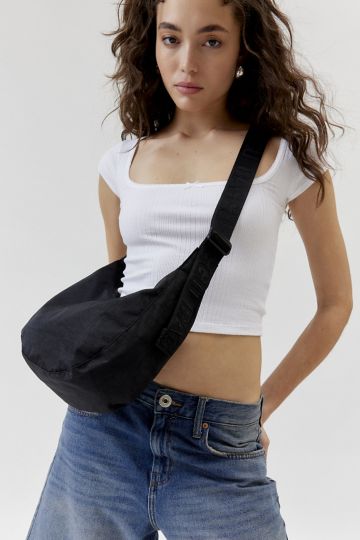 Kimchi Blue Bow Faux Leather Hobo Bag