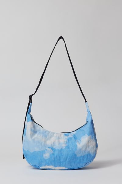 Baggu Medium Nylon Crescent Bag In Clouds