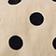 Cream + Black Polka Dot