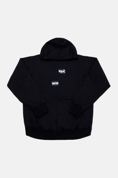 Supreme Cdg Shirt Split Box Logo Hooded Sweatshirt