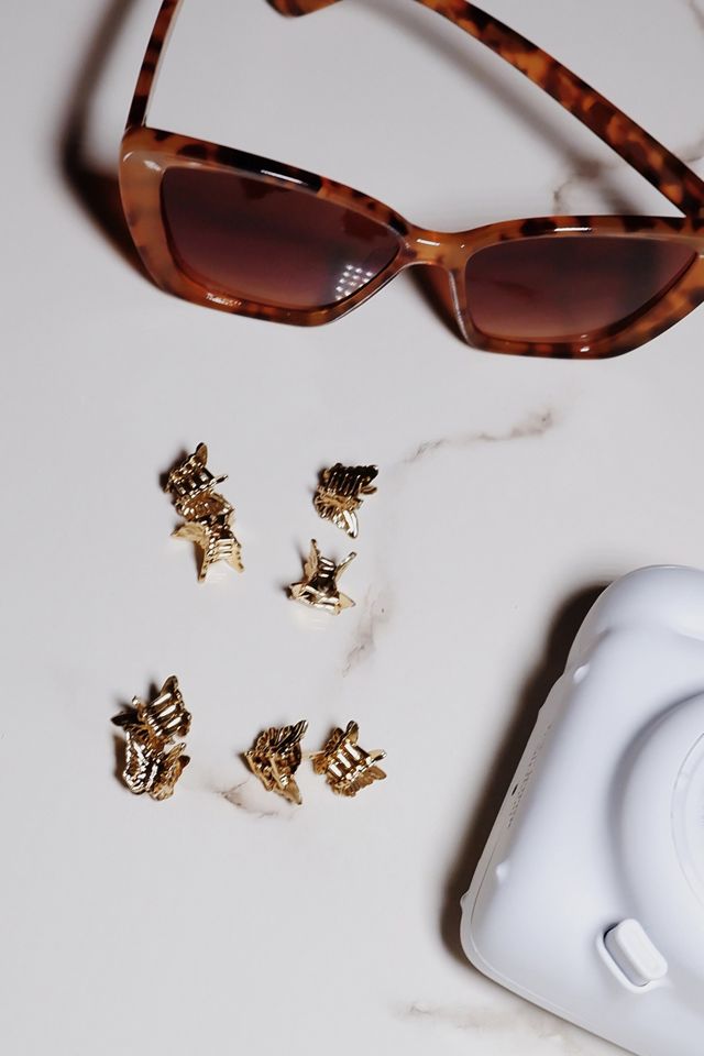 Urban Renewal Vintage Extra Mini Metallic Butterfly Clip Set