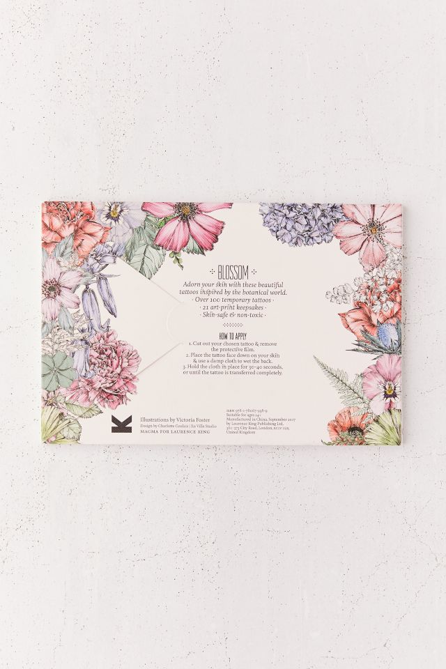 Tatouage: Blossom: 102 Temporary Tattoos of Flowers & Plants And 21 Art-Print Keepsakes By Victoria Foster #5