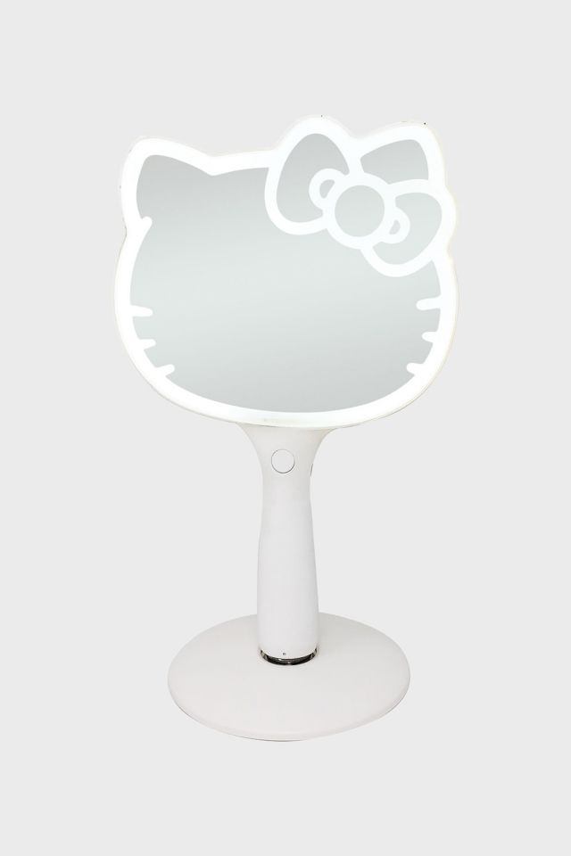 Impressions Vanity Hello Kitty LED Handheld Mirror, Makeup Vanity Mirror  with Standing Base and Adjustable Brightness