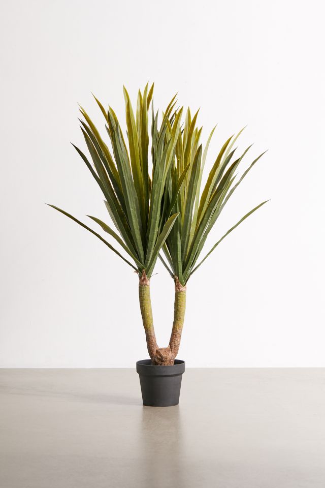 Potted Tropical Yucca Faux Plant #1
