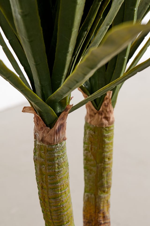Potted Tropical Yucca Faux Plant #2