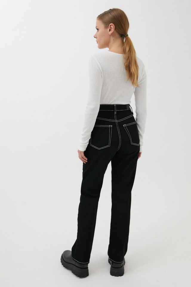 BDG High-Waisted Cowboy Jean – Black Denim #1