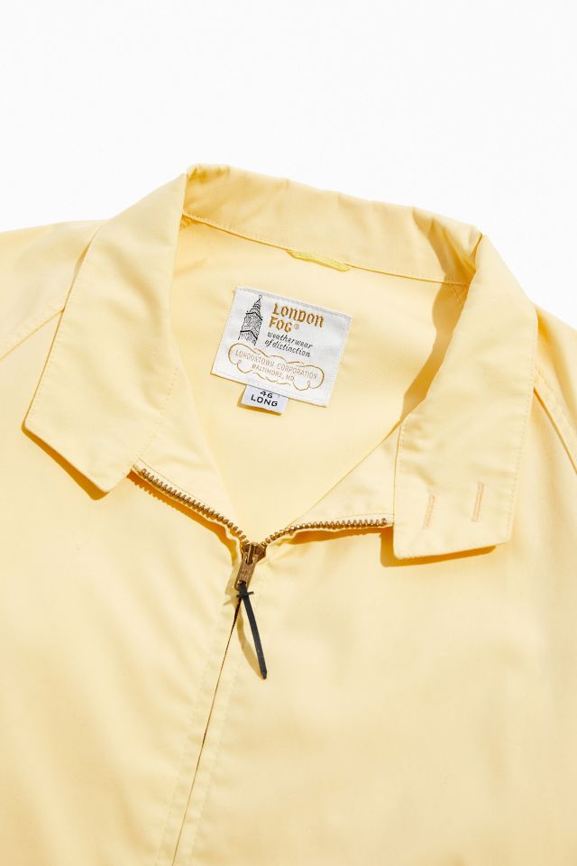 London fog yellow on sale jacket