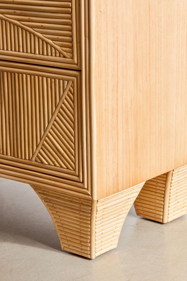 Caroline Rattan 6-Drawer Dresser #4