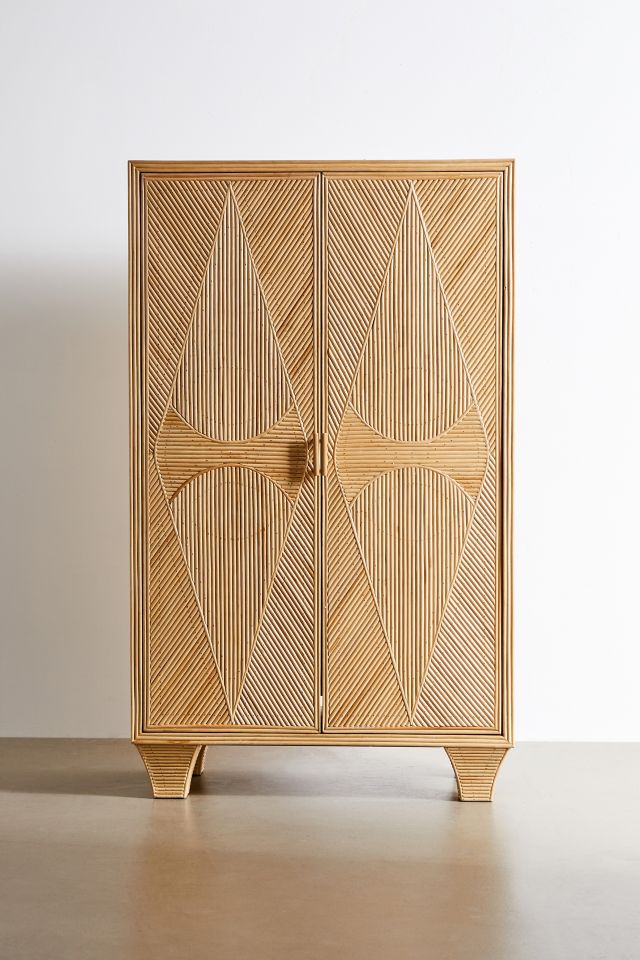 Caroline Rattan Armoire