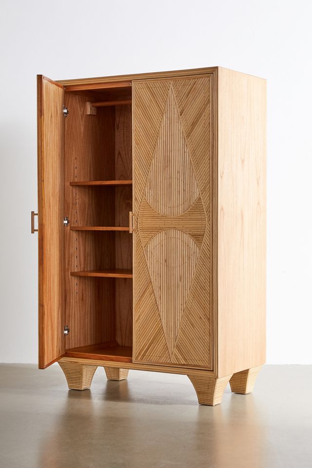 Caroline Rattan Armoire #3