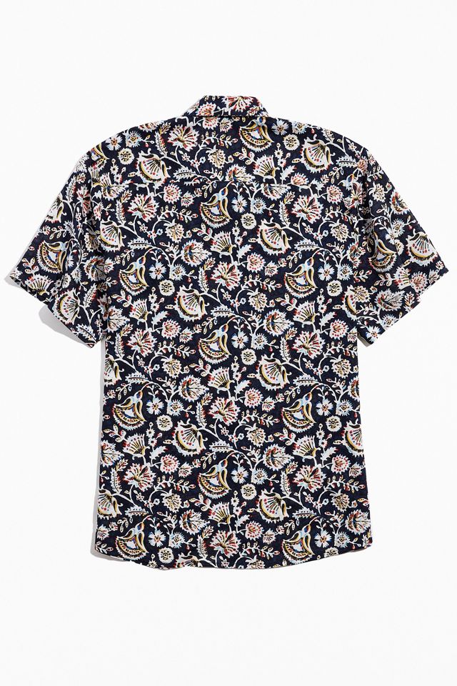 Raga Man Floral Short Sleeve Button-Down Shirt  #4