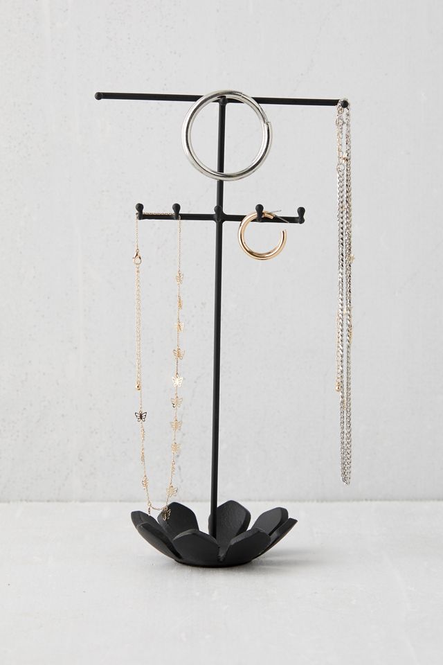 Floral Metal Jewelry Stand #1