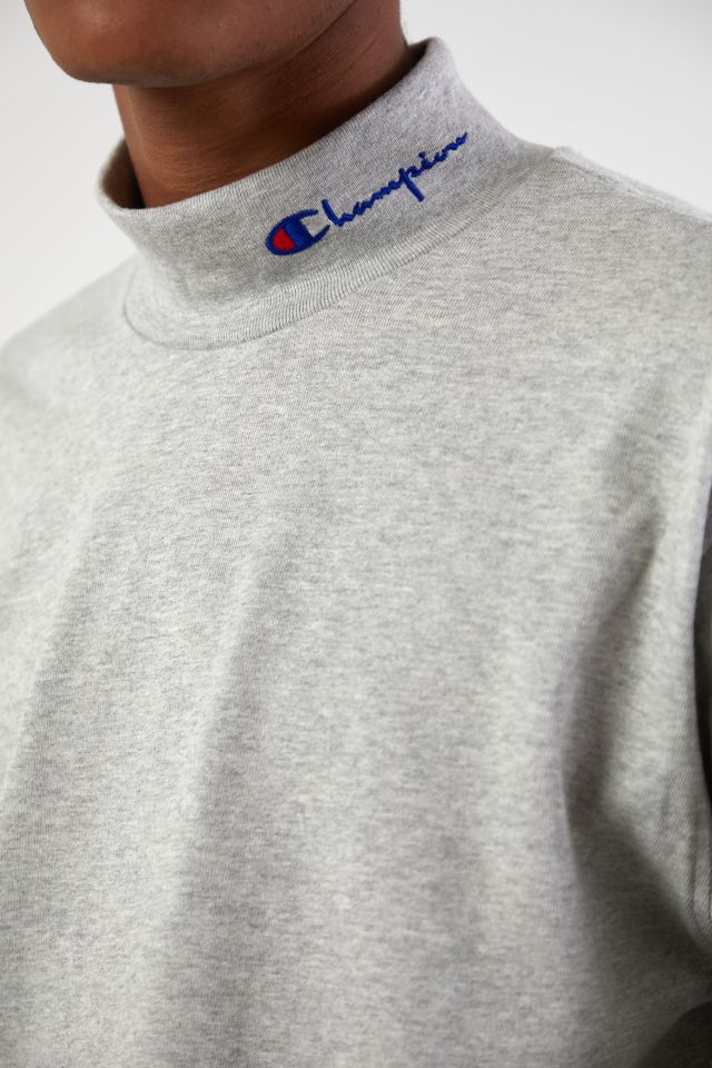 Champion Heavyweight Mock Neck Long Sleeve Tee