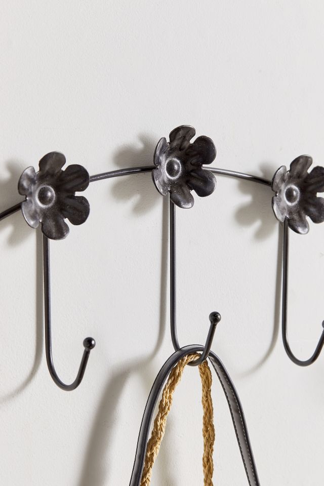 Floral Metal Wall Multi-Hook #2