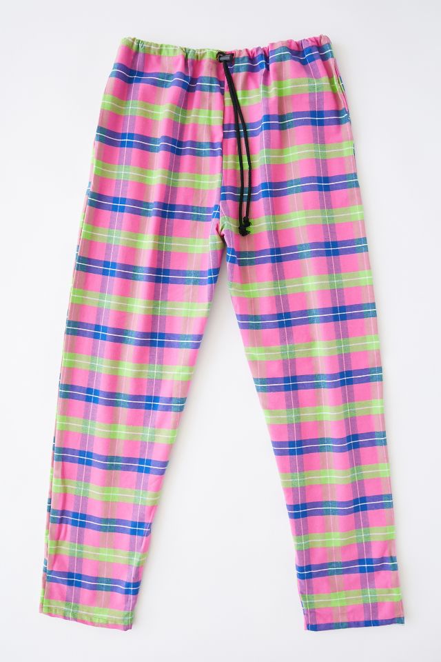 Pantalon à Cordon SKIDZ Original à Carreaux Rose #2