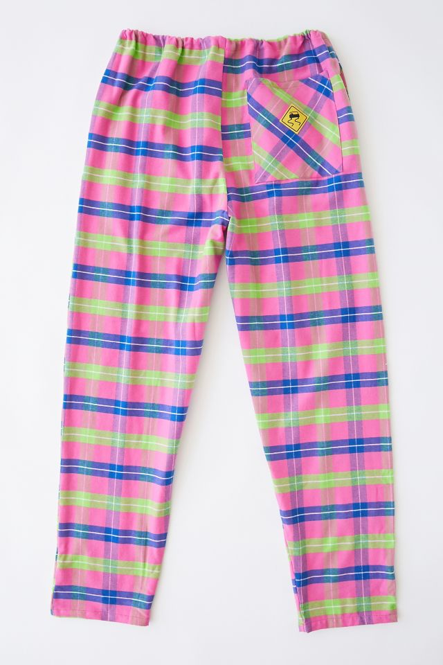 Pantalon à Cordon SKIDZ Original à Carreaux Rose #3