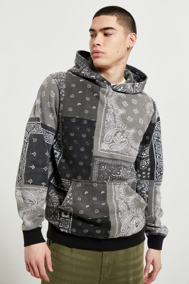 BDG Washed Paisley Bandana Hoodie Sweatshirt