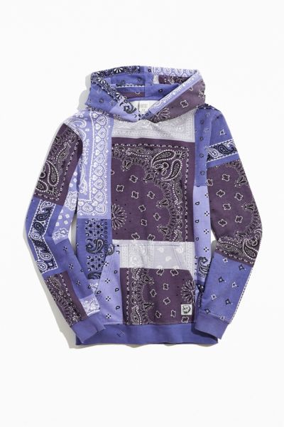 BDG Washed Bandana Hoodie Sweatshirt