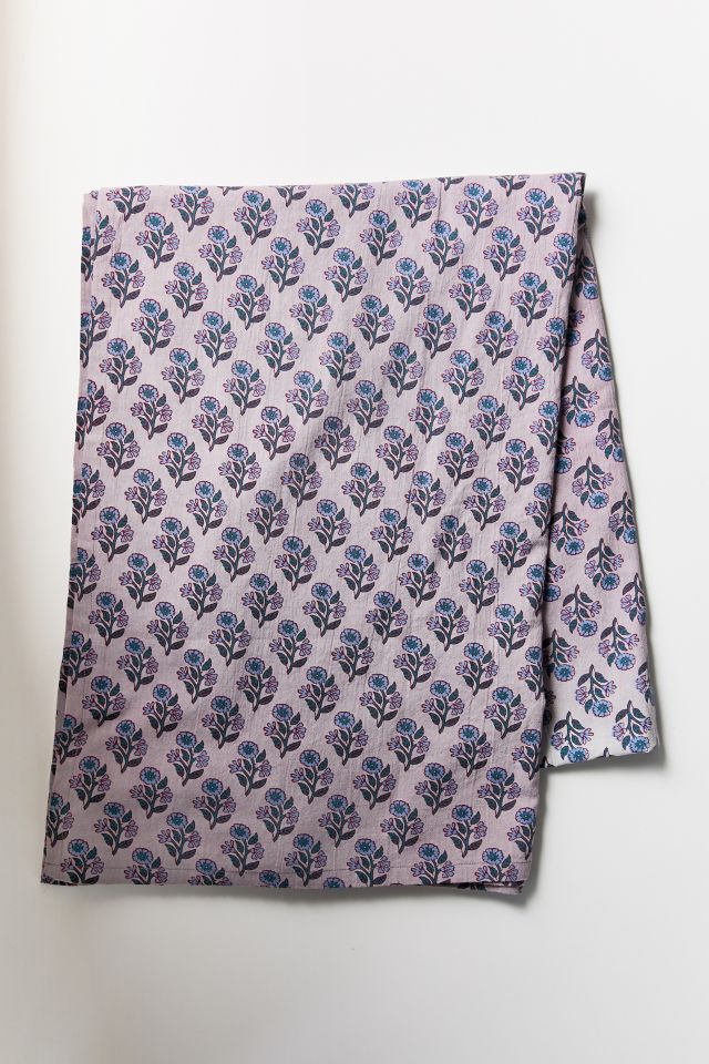 Overdyed Block Print Tablecloth #2
