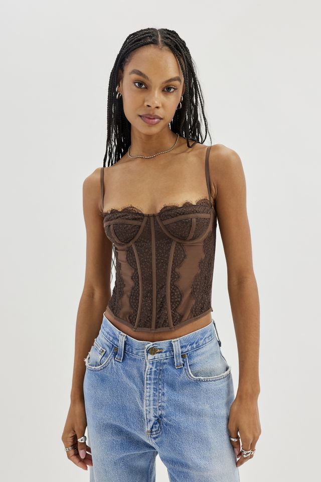 Out From Under Modern Love Corset Urban Outfitters