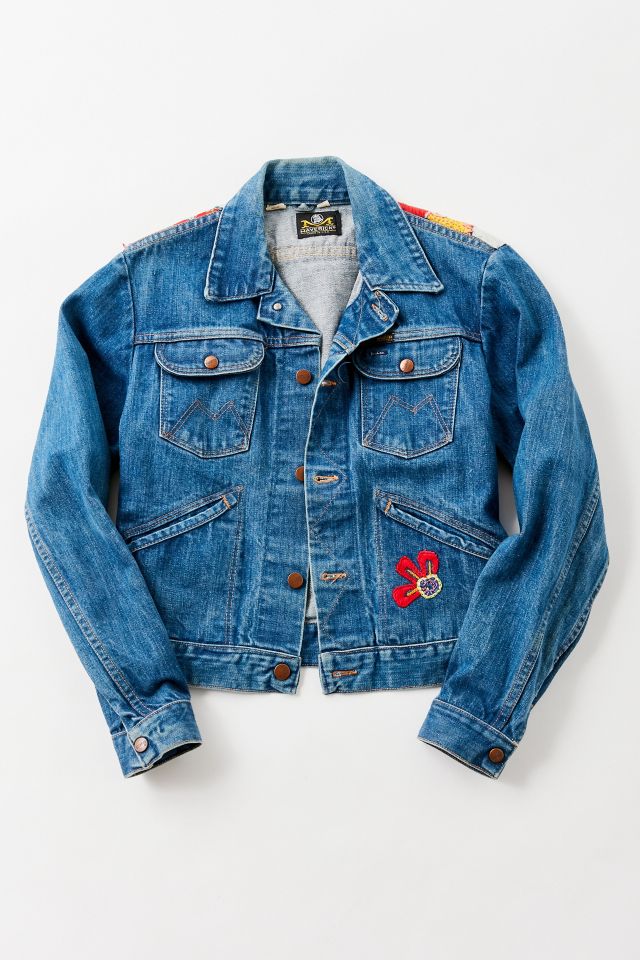Vintage Embroidered Patchwork Denim Jacket | Urban Outfitters