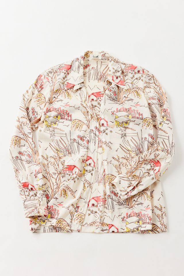 Vintage Cottage Print Button-Down Shirt | Urban Outfitters Canada