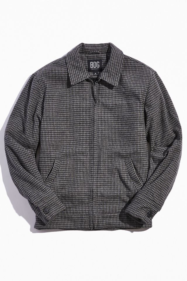 Checkered on sale harrington jacket