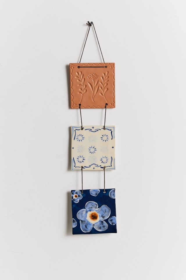 Tiered Ceramic Tile Wall Hanging #1