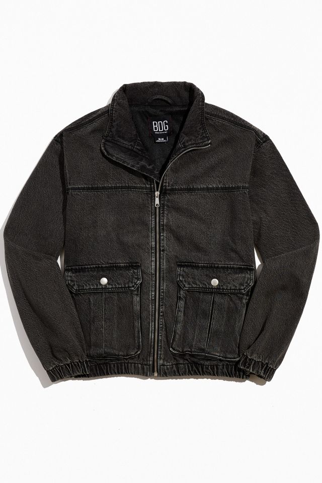 BDG Denim Pocket Bomber Jacket #1