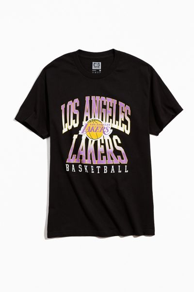 ULTRA GAME Los Angeles Lakers Vintage Collegiate Text Tee