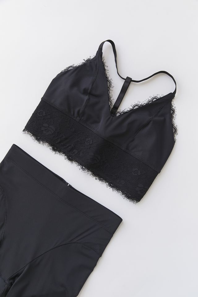 Adam Selman Sport Lace Trim Triangle Sports Bra #1