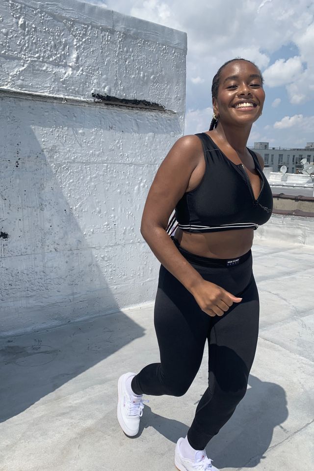 Soutien-gorge de sport fermeture à glissière devant Adam Selman Sport #1
