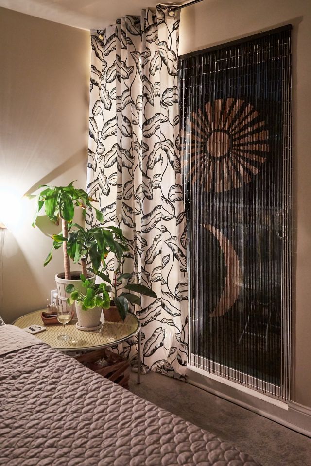 Sun And Moon Bamboo Beaded Curtain | Urban Outfitters