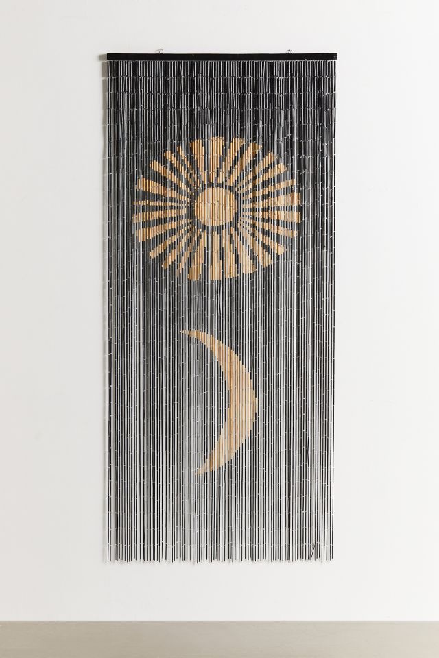 Sun And Moon Bamboo Beaded Curtain #2