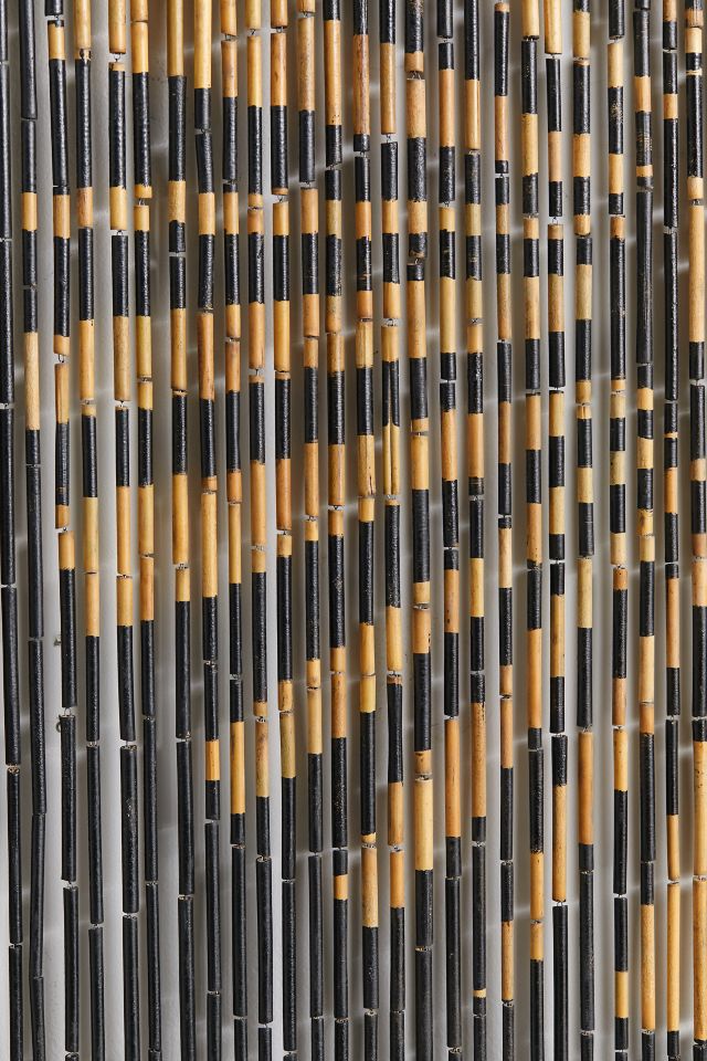 Sun And Moon Bamboo Beaded Curtain #3