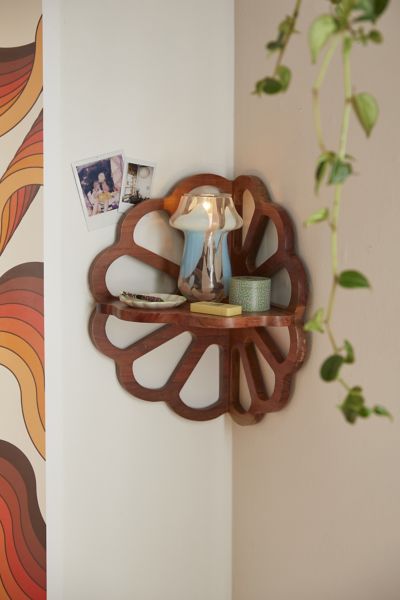 Flora Corner Wall Shelf