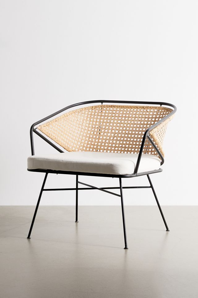Carole Rattan And Metal Chair #2