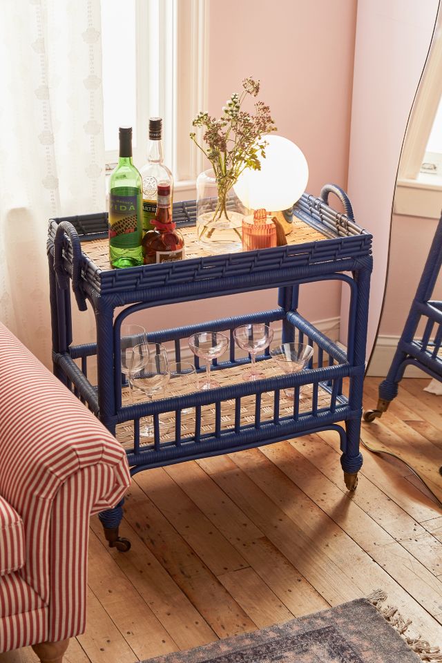 Rattan Bar Cart