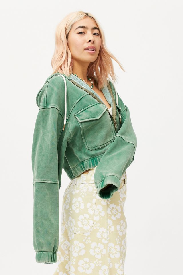 Urban outfitters crop hoodie sale